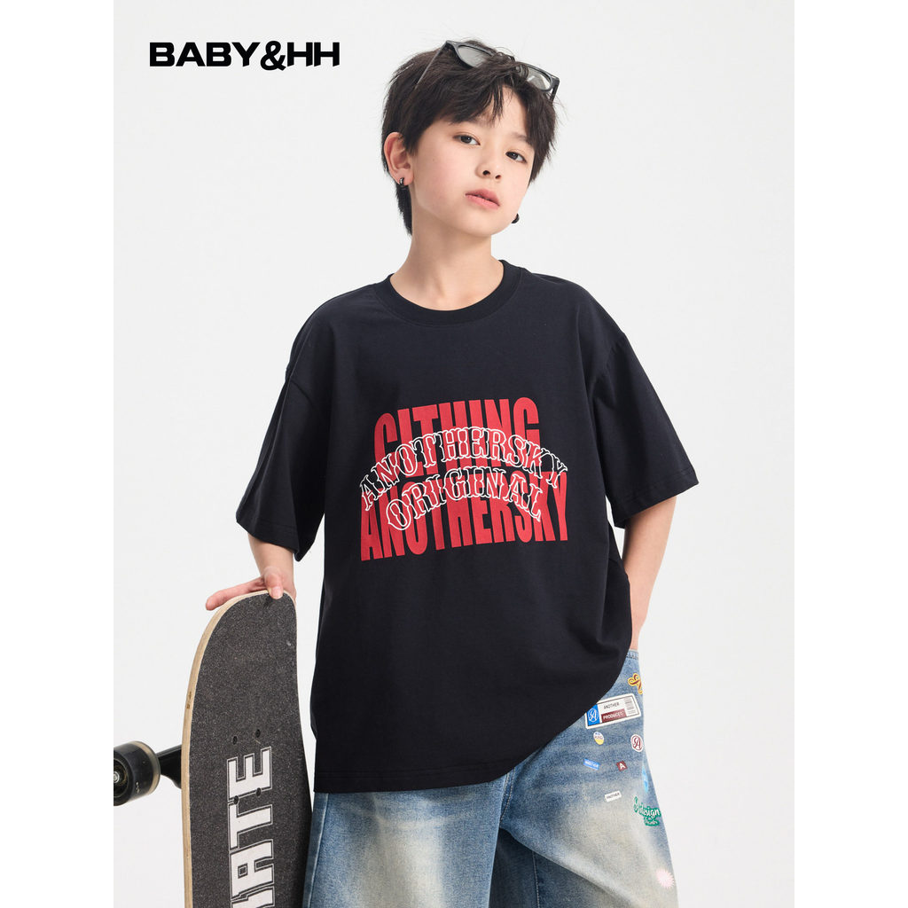 Meninos roupas de verão estilo coreano esportes camiseta de manga curta 2026 novo estilo juventude crianças verão solto 