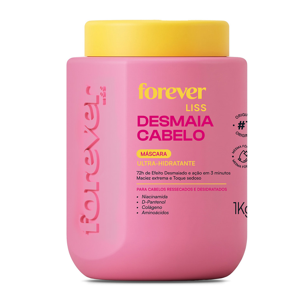 Máscara Hidratante Desmaia Cabelo Forever Liss 1kg