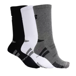 Meia Unissex New Balance Kit 3 NB74A Branco/Cinza/Preto