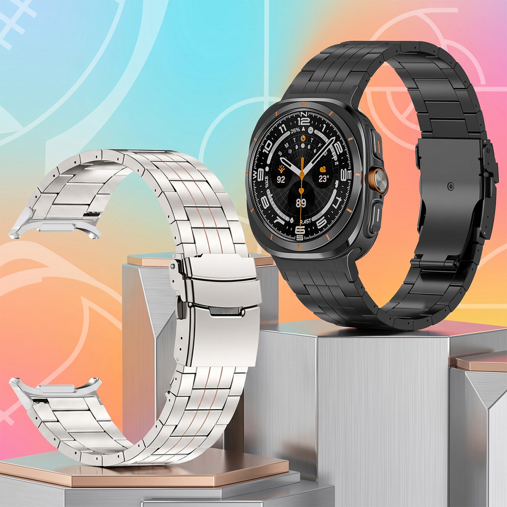 Correias De Titânio Leves Para Samsung Galaxy Watch Ultra 2 47mm 2025 Pulseira D