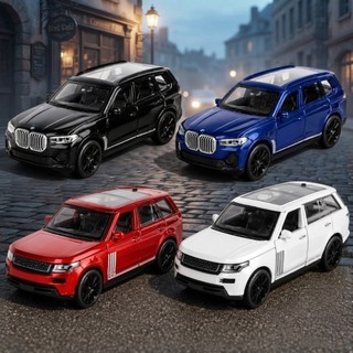 Miniatura BMW Audi Porsche Range Rover Velozes e Furiosos Escala 1:32 Abre Portas Luz Som Die Cast Premium