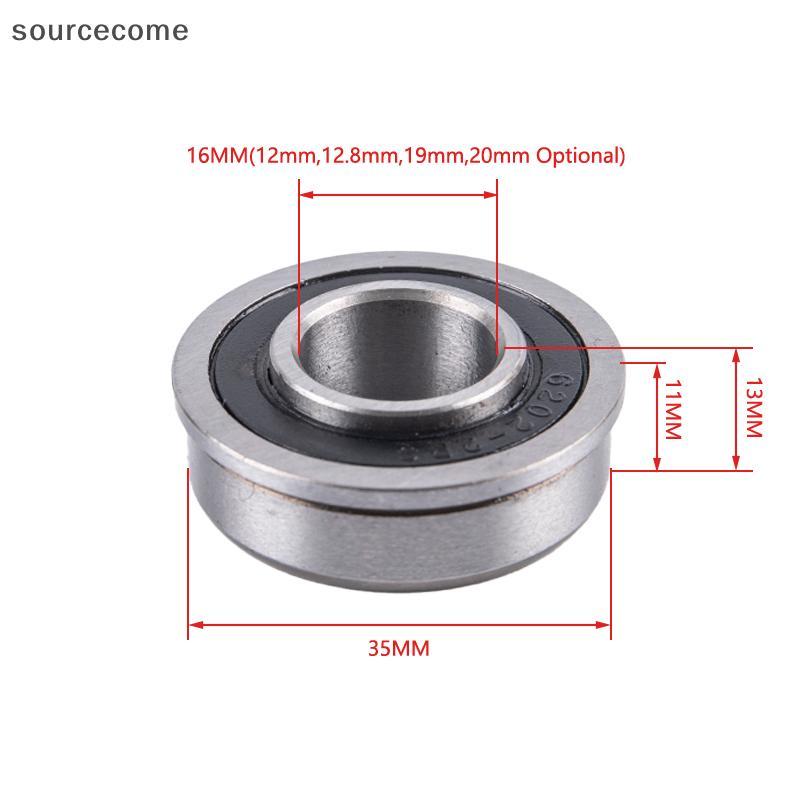 [sourcecome] F6202-2RS Flange ABEC-1 Deep Groove Garden Trolley Ball Seal Wheelb Bearing Boutique