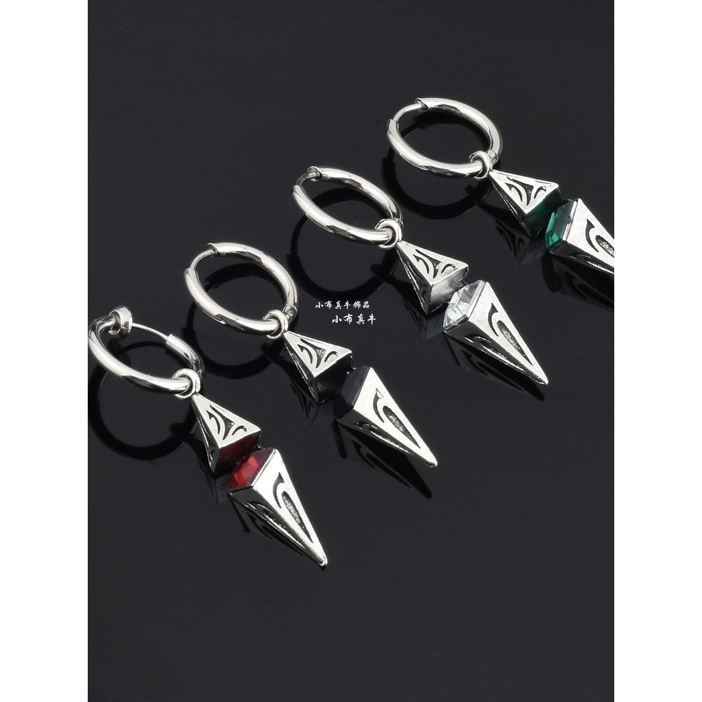 Moda Starburst cor diamante brincos geométricos único Retro angustiado brincos estilo escuro masculino feminino fivelas 