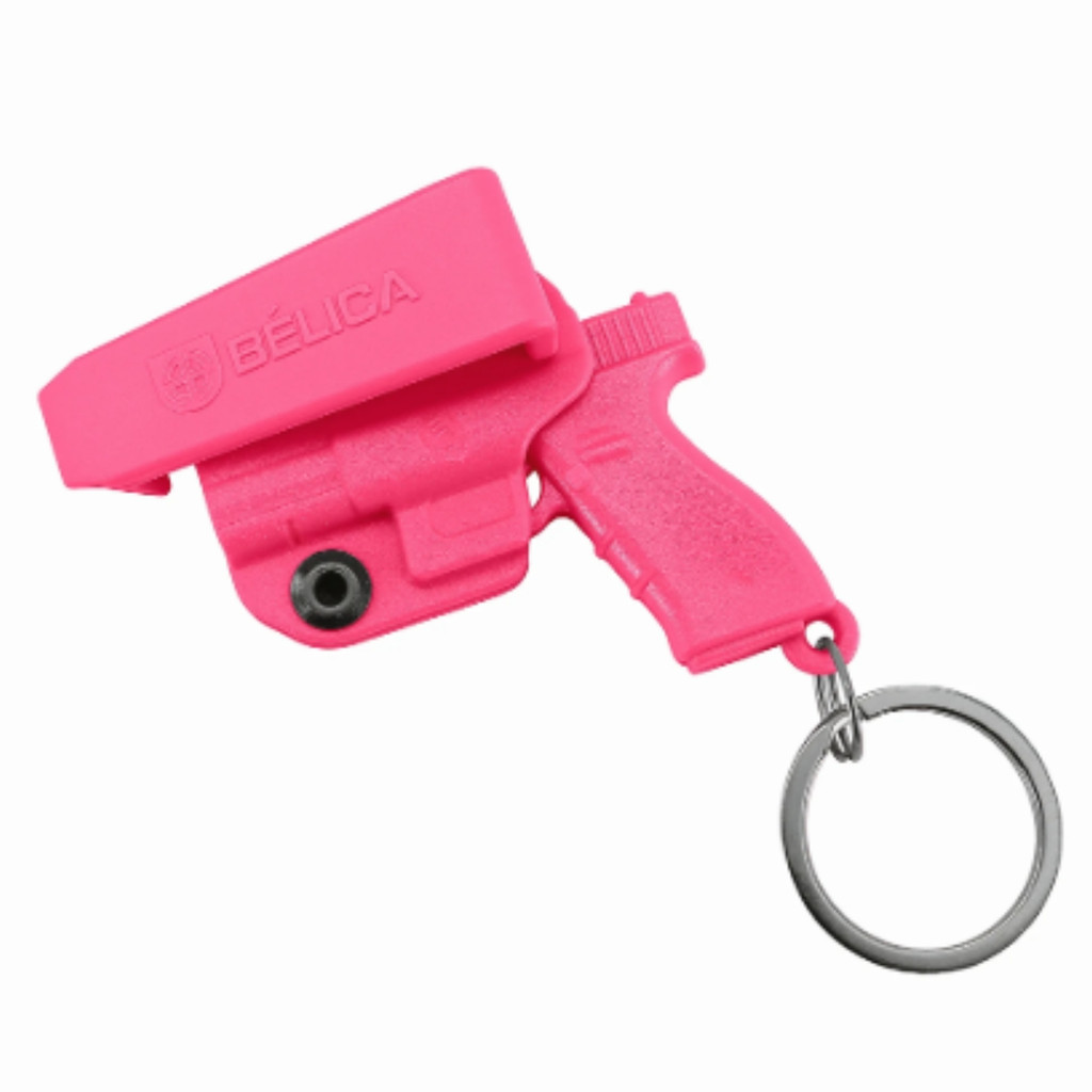 CHAVEIRO COLDRE HOLSTER BELICA ROSA