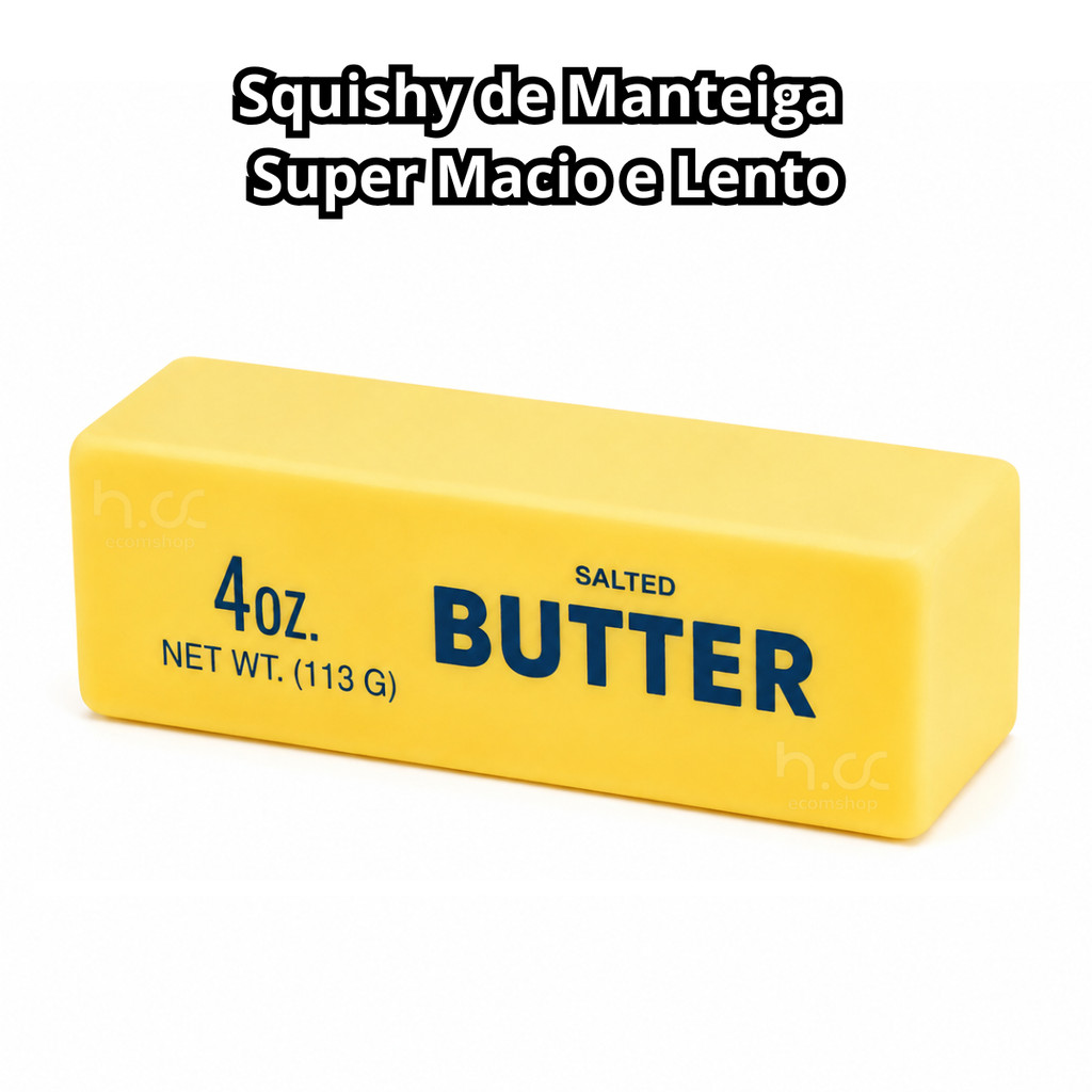 Squishy de Manteiga Super Macio e Lento, Presente Antiansiedade para o Natal