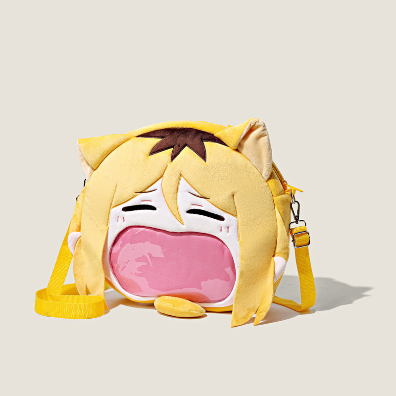 Pronto estoque Mochila de pelúcia adolescente não-vôlei, Anime periférico, garra solitária, moagem, dor, forro, bolsa me