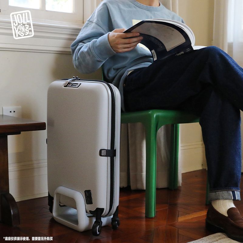 [Estilo estrela] JOLLYING Estojo dobrável para transporte de bagagem Universal Wheel Password Trolley Mala feminina de g