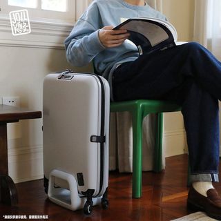[Estilo estrela] JOLLYING Estojo dobrável para transporte de bagagem Universal Wheel Password Trolley Mala feminina de g