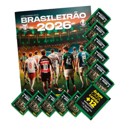 Brasileirão 2026 Álbum Capa Mole+12 envelopes (60 Fig/12crd)