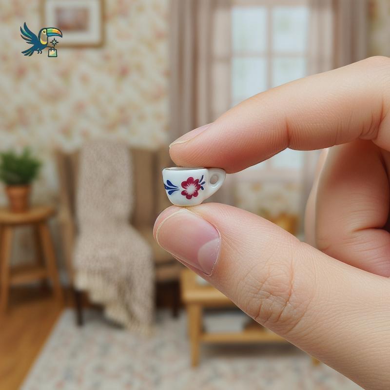 15 Pçs Mesa Superior Mini Casa De Boneca Acessórios Cerâmica 7 Estilos China Xícara De Chá Poeta Conjunto Para Decoração
