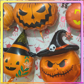 Balões Grandes de Halloween, Balões em Formato Especial, Decorações de Halloween, Balões de Abóbora, Decoração de Hallow