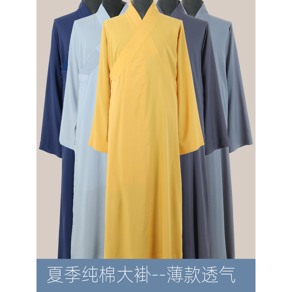 Monge roupas monge casaco longo verão estilo fino puro algodão Zentang casaco monge roupas exterior mestre das mulheres 
