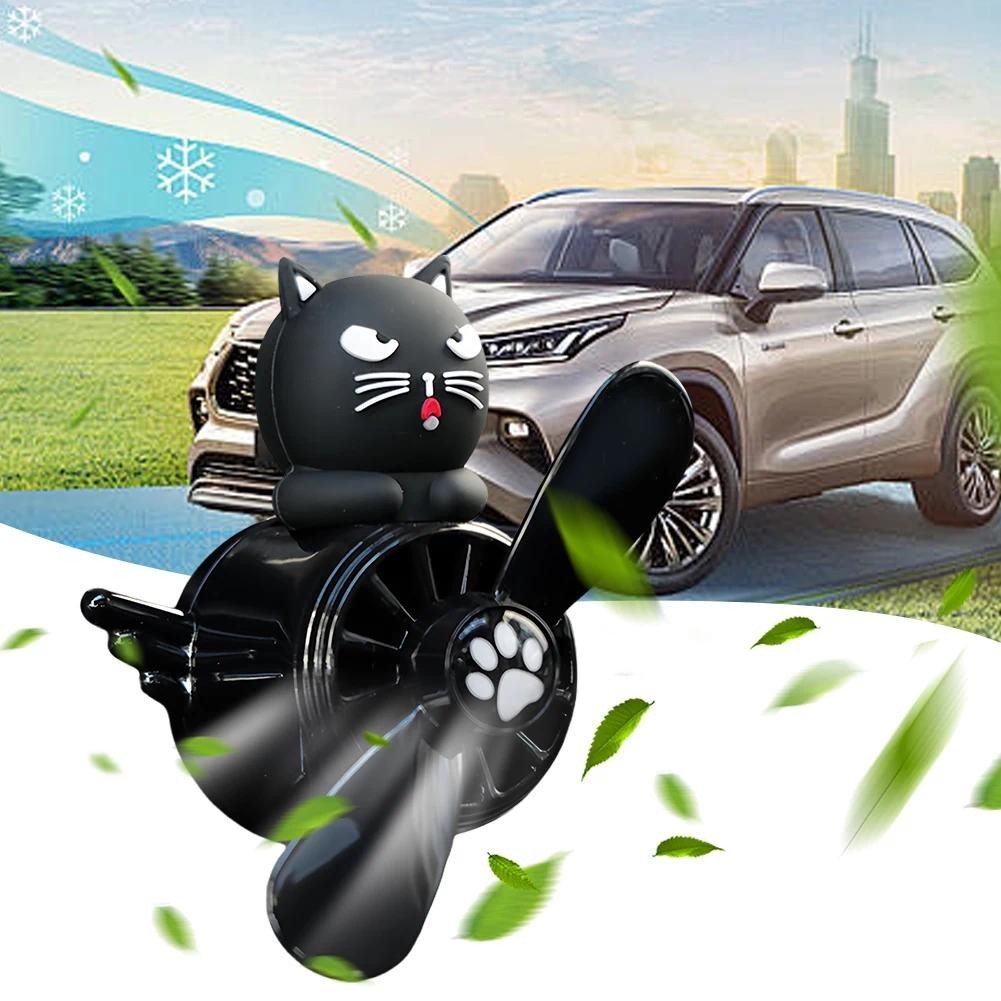 Ambientador De Carro Pato Pequeno Aromaterapia Clipe De Ventilação De Ar Desenho Animado Gato Piloto Aroma Difusor Rotat