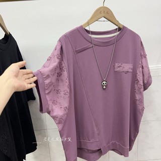 Olhos grandes [roupas femininas japonesas coreanas de tamanho único] camiseta de manga curta-7 cores verão solto Casual 