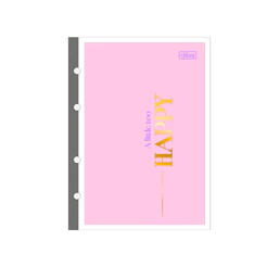 Refil Para Caderno Argolado Colegial (17,7x24,0cm) Happy 80fls- TILIBRA