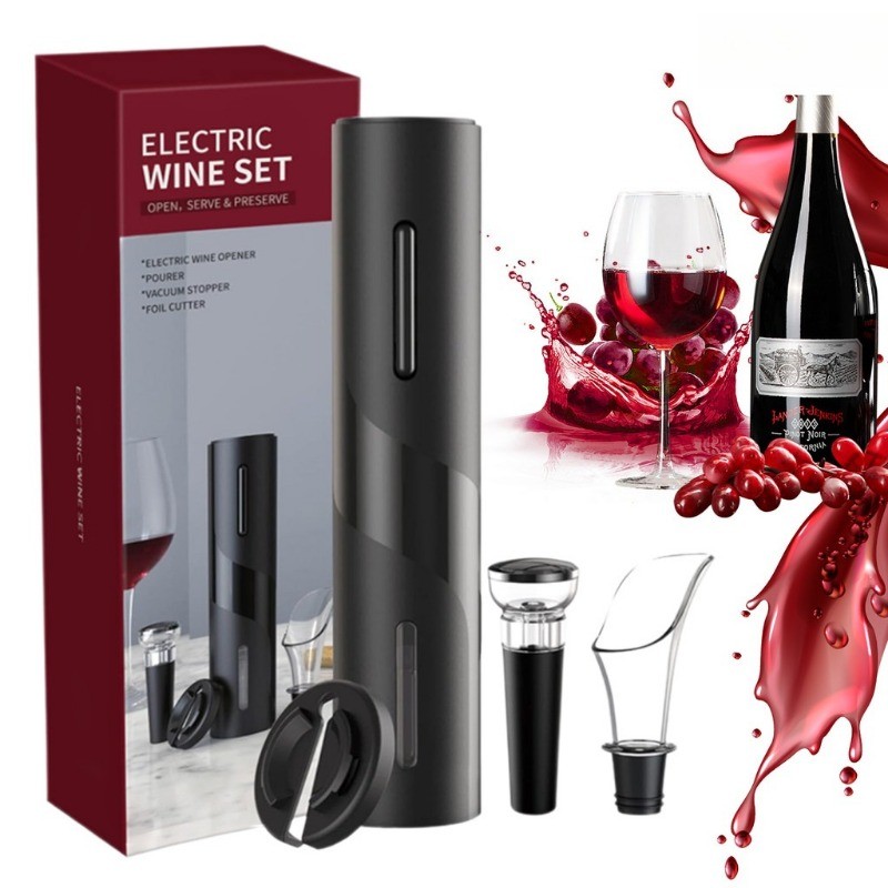 Saca-rolhas elétrico automático para vinho/saca-rolhas elétrico, tipo bateria, adequado como presente moderno para casa