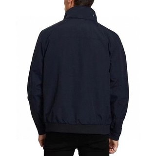 Casaco casual masculino de gola alta, corta-vento e com bordado P9MA.   PVMX