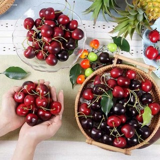 Simulação Cerejas Simulação Cerejas Falsas Cerejas Adereços de Frutas Simulação Cerejas