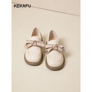 Kekafu mocassins planos femininos 2026 novo estilo quatro estações sapatos femininos Bowknot britânico pequenos sapatos 