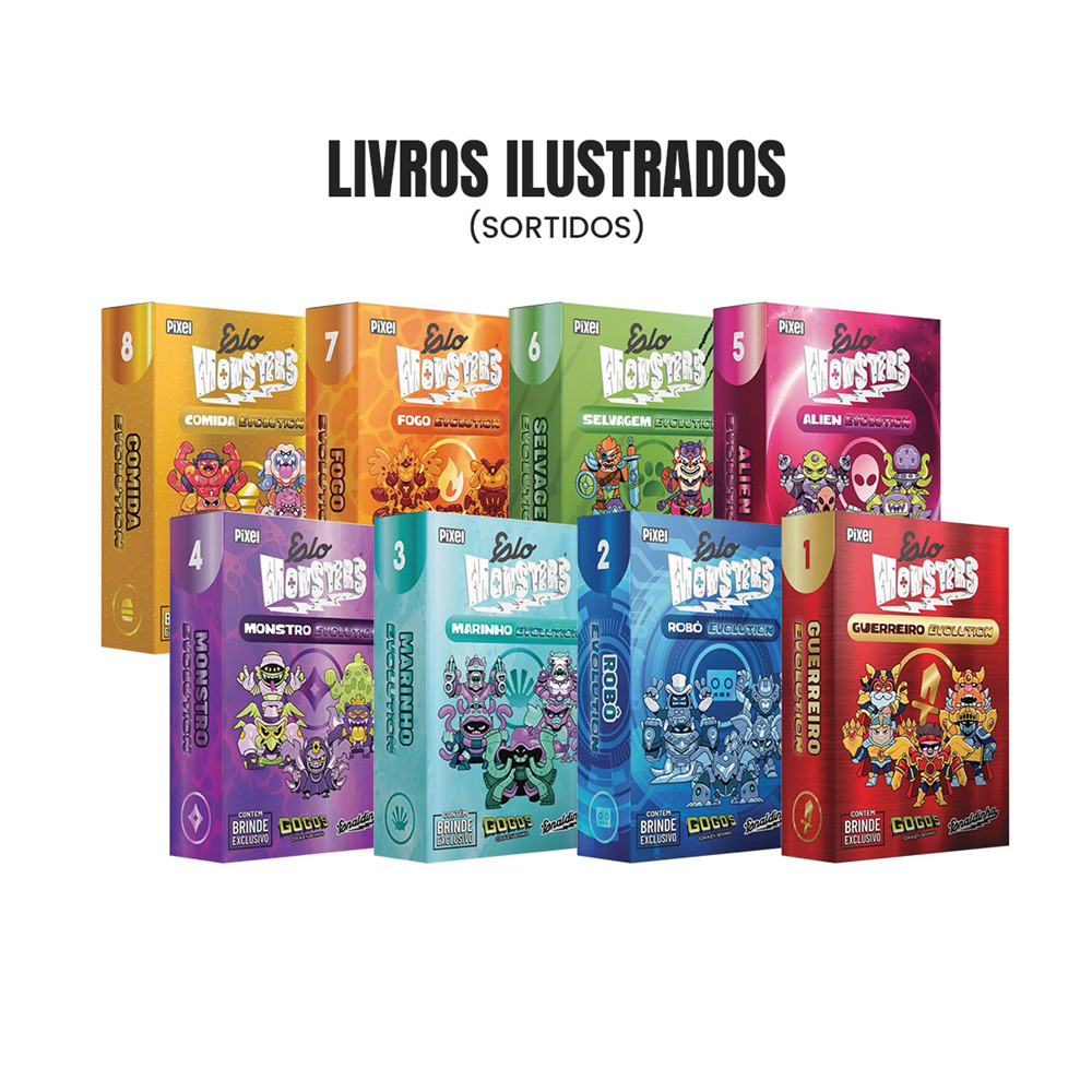 Flow Pack Elo Monsters Evolution Books Enaldinho 1 Gogo - Novo - Editora Pixel - ISBN 9786551990588 — imagem 2 de 2