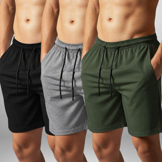 Kit 3 Bermuda Tactel Shorts Masculino Praia Piscina Corrida Com Bolsos