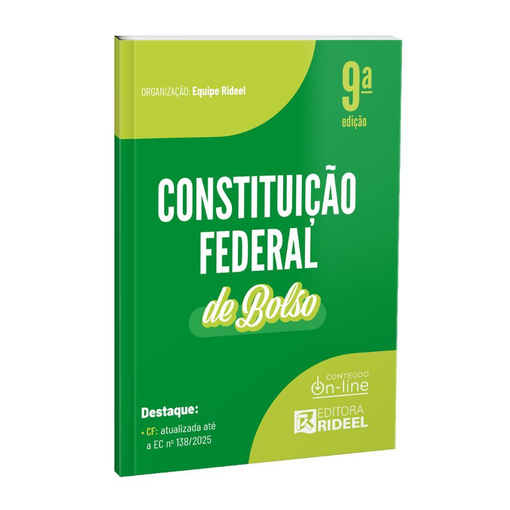 Livro Constituição Federal - CF de bolso - 2026 Rideel