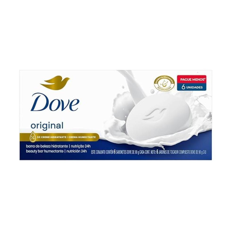Sabonete Dove Original Com 6 Unidades De 90g