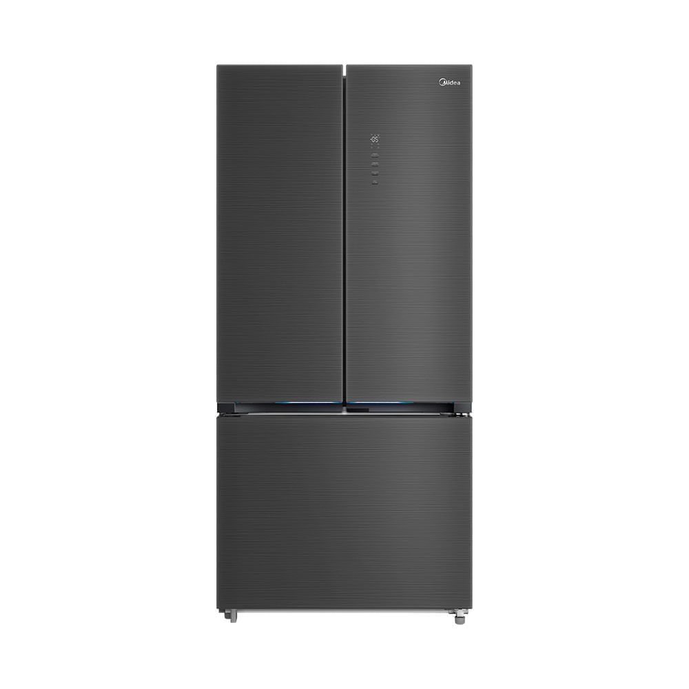 Geladeira Multidoor 672L Space Master cor Black Inox Midea