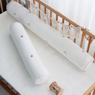 Bebê bebê calmante travesseiro tira longa algodão puro cilíndrico crianças dormir perna lado dormir almofada travesseiro