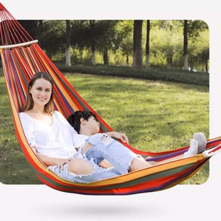 Rede De Dormir Casal Camping Descanso Nylon Resistente Rede Descanso Pessoa Dupla 190X150cm