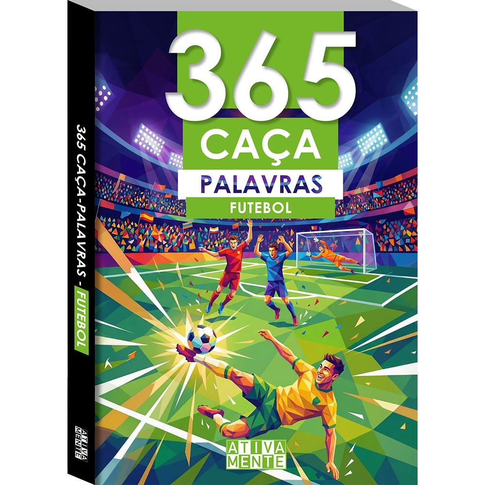 Livro 365 caça-palavras - futebol