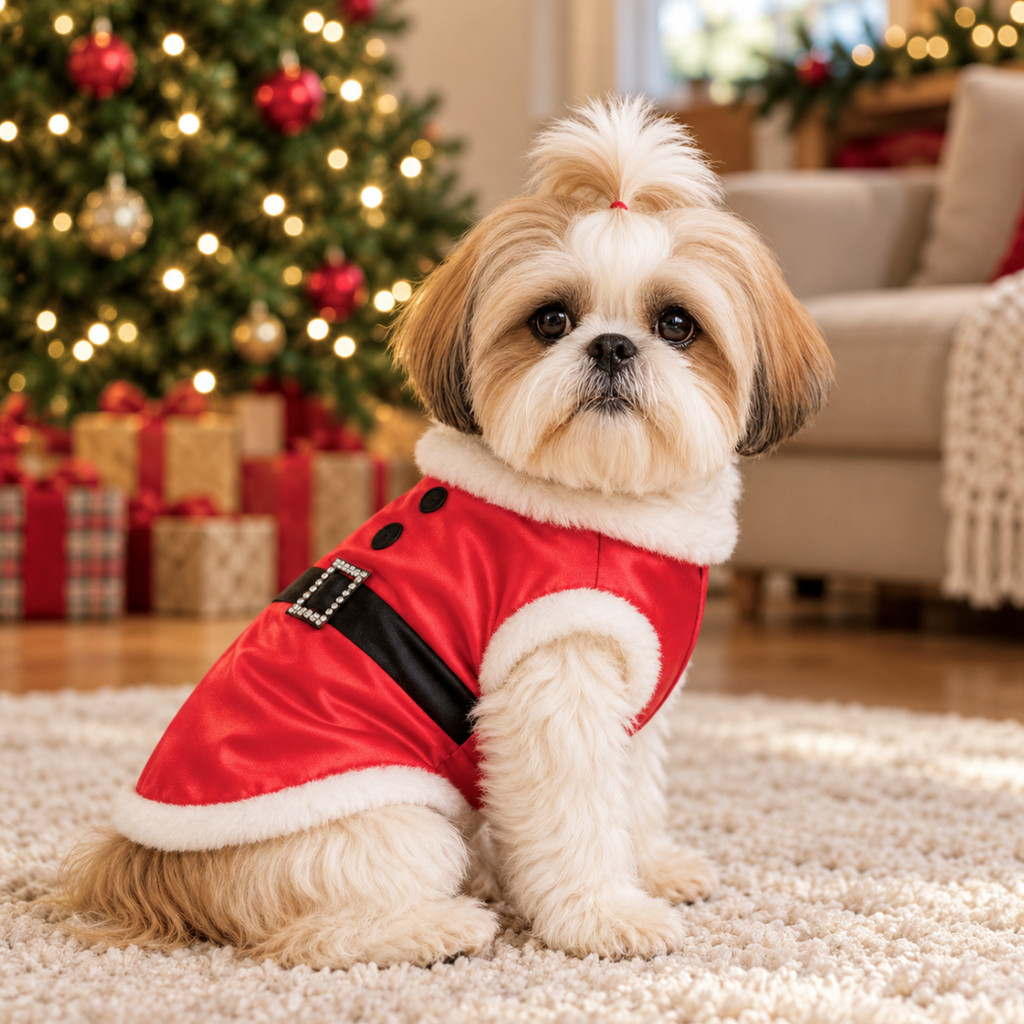 Roupa para Cachorro Gato Natal Fantasia Natalina