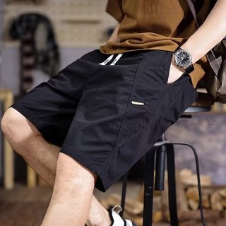 Macacão americano Shorts masculino verão 2025 novo estilo tamanho grande calças médias casuais calças de cinco pontos ve