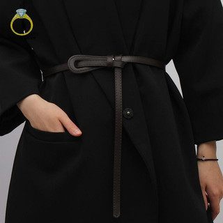 [BANY] Cintos De Nó Fino Para Mulheres Senhora Moda Cinto De Cintura Tiras De Plutônio Longo Feminino Designer Vestido C