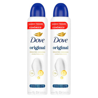 Kit Desodorante Aerosol Dove Original 250ml - 2 Unidades