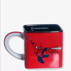Caneca Cubo Homem-Aranha - Marvel