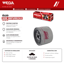 Filtro De Oleo Fiat Ducato 2009 a 2022 WEGA WO421