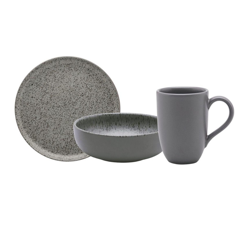 Jogo Lanche 3 Peças Oxford Flat Gray em Oferta na Shopee