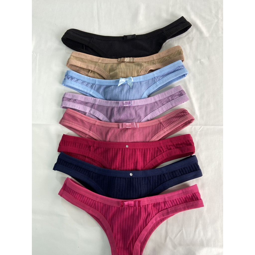 Kit 10 Tangas Canelada Márcia Moda Feminina em Oferta na Shopee