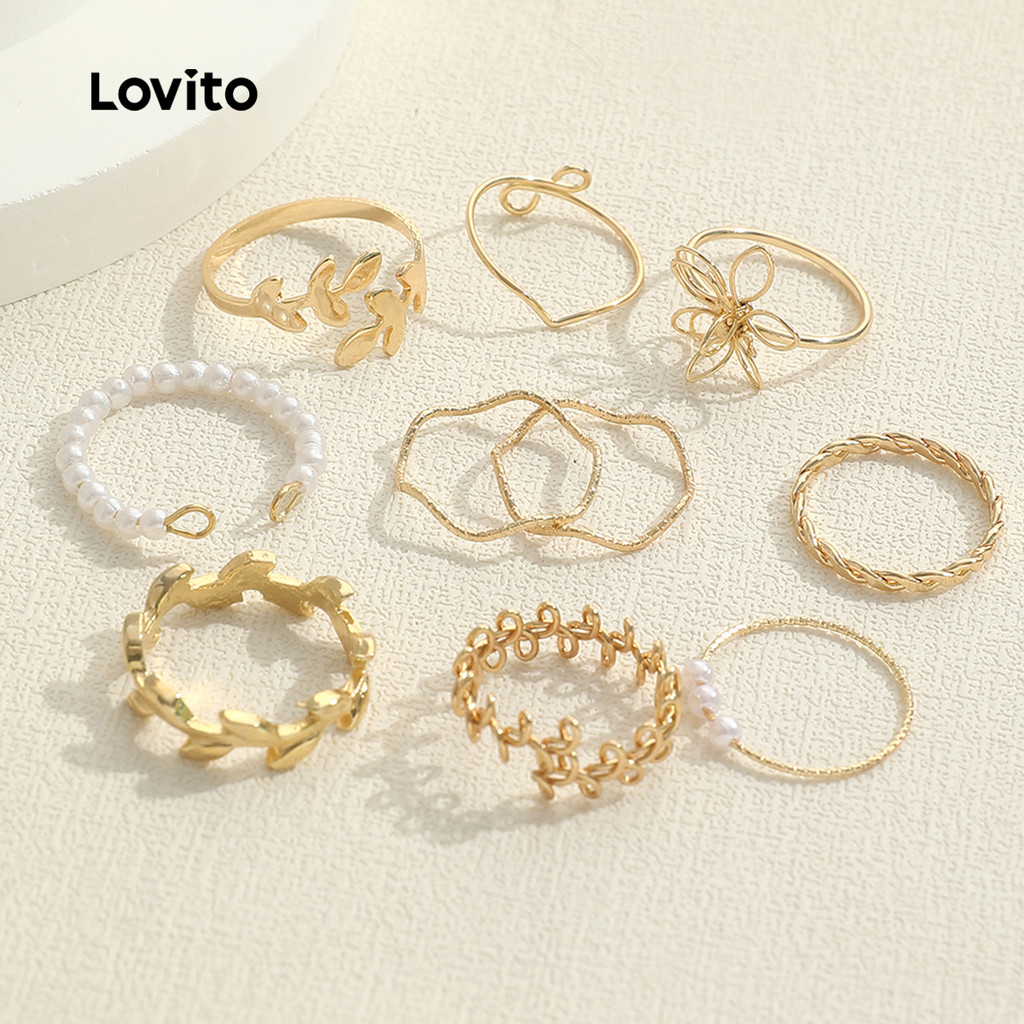 Lovito Design Sense Anéis LFASCS1505 em Oferta na Shopee