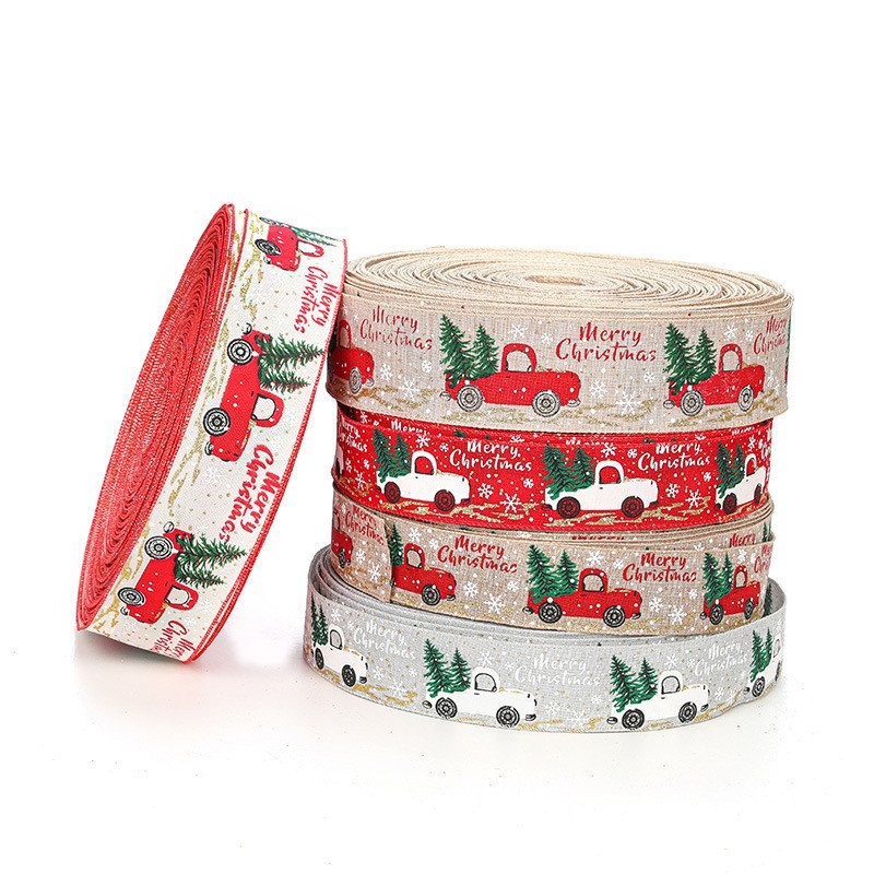 Fita de Imitação de Linho Fita de Cetim Fita de Presente de Natal Laço Acessório Fita Decoração