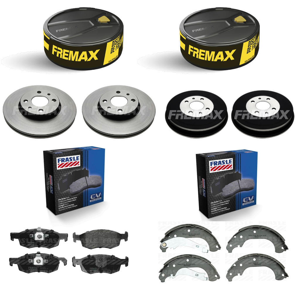 Kit Disco Freio Dianteiro + Traseiro + JG Pastilha + Sapata Strada 2020 ate 2025 em Oferta na Shopee