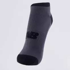 Meia New Balance Cano Invisível Performance Cinza e Preta