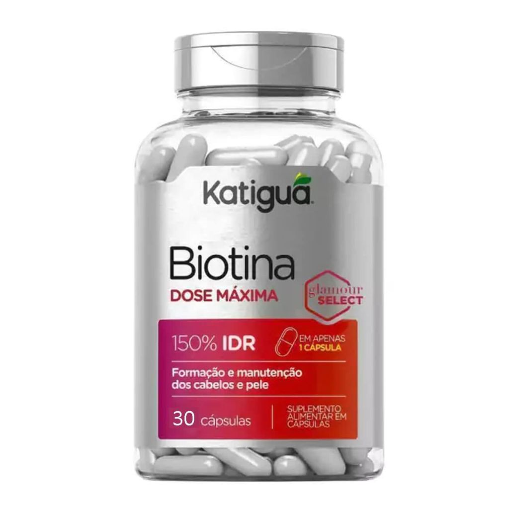 Biotina Dose Máxima - 30 Cápsulas - Katiguá em Oferta na Shopee