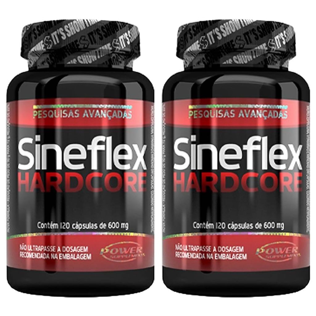 Kit 2 - Sineflex Hardcore 120 Cápsulas - Power Supplements em Oferta na Shopee