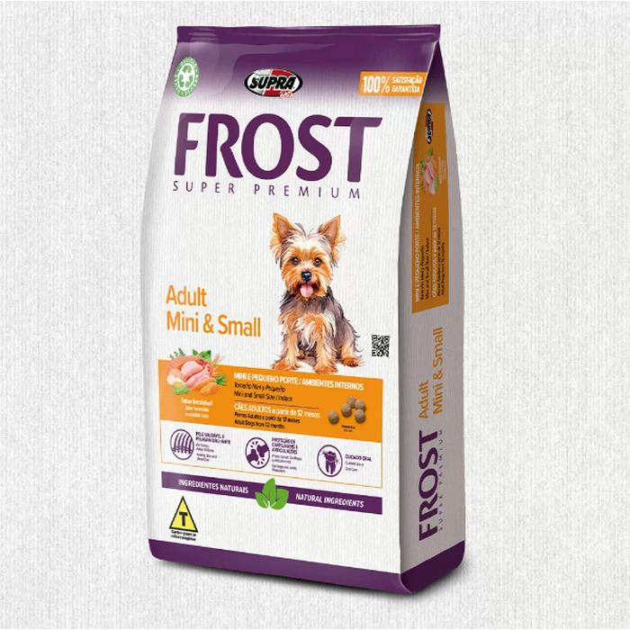Raçao Frost Cães Adultos Mini E Small 10,1 Kg Super Premium