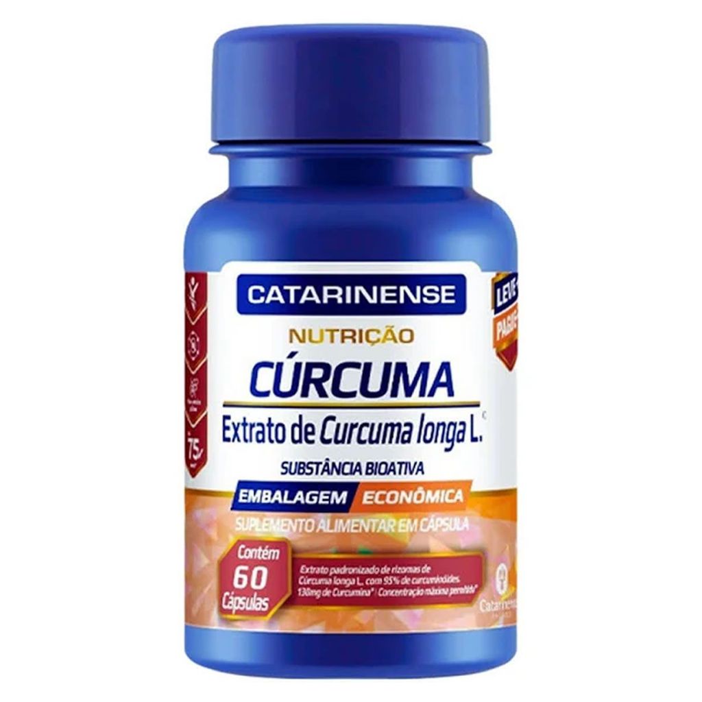 Cúrcuma - 60 Cápsulas - Catarinense Nutrição em Oferta na Shopee