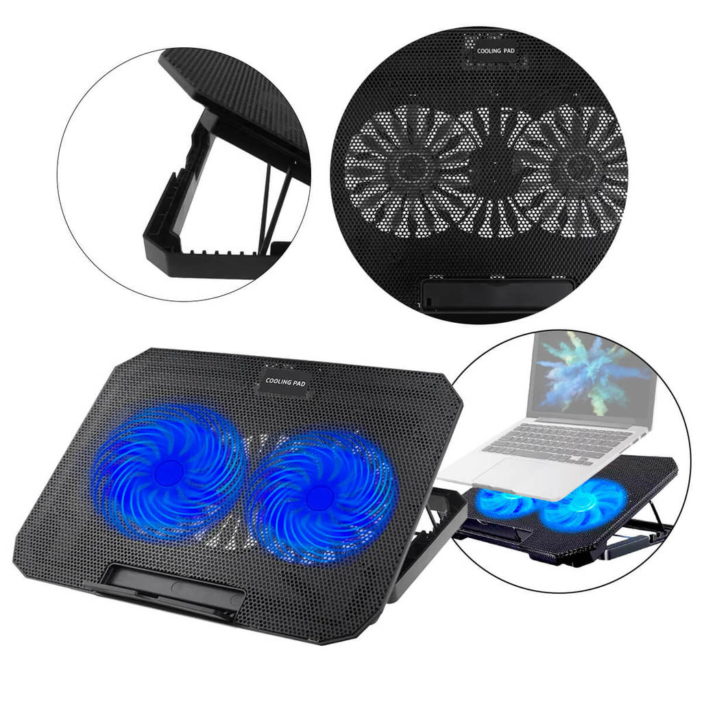 Suporte para Notebook com 2 Ventiladores Silenciosos