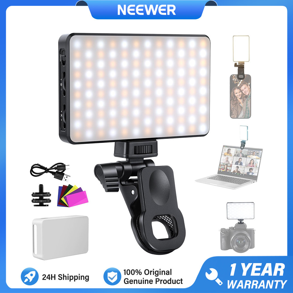 NEEWER BL120B Clip On LED Selfie Phone Light Kit 2500-9000K Com Bateria De 3000mAh