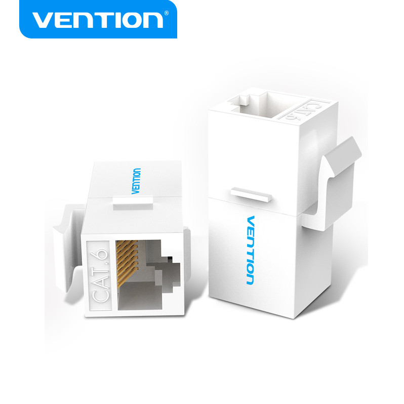 Vention Conector De Cabo Ethernet FTP Extensor Cat6 Cat7 Fêmea Para Rj45 Keystone Coupler Set